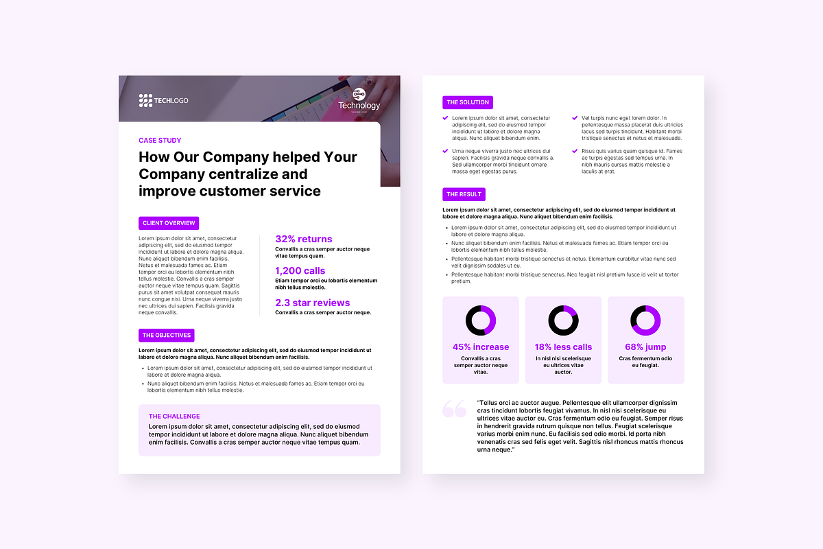 Corporate Case Study Template preview 2
