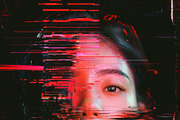 90 Glitch faces, a Person Illustration by Handmadefont (Thumbnail 63 of 94)