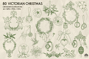 Victorian Christmas + Procreate, a Decorative Illustration by Skliarova (Thumbnail 2 of 10)