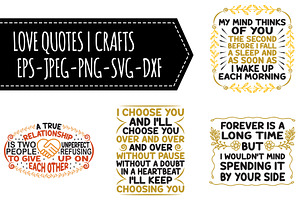 Love Quotes SVG Bundles