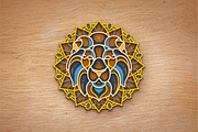 Lion 3D Mandala - SVG Laser cut file, an Object Graphic by Arshad Ali (Thumbnail 8 of 8)
