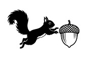 Black Squirrel Vector Icon Bundle, an Illustration by jahid234 (Thumbnail 20 of 51)