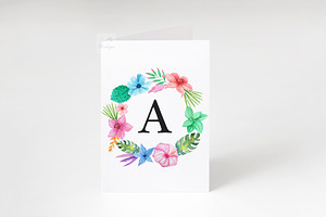 5x7 Greeting Card Mockup Invitation