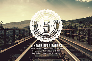 Vintage Gear Badges