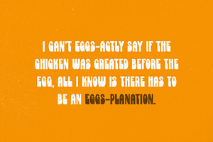 Eggciting Typeface