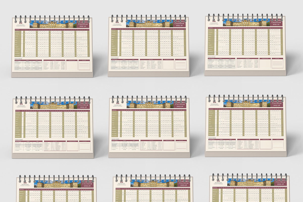 Academic Calendar Template