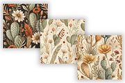 Western Fall Botanical Digital Paper, a Pattern Graphic by FloridPrintables (Thumbnail 5 of 9)