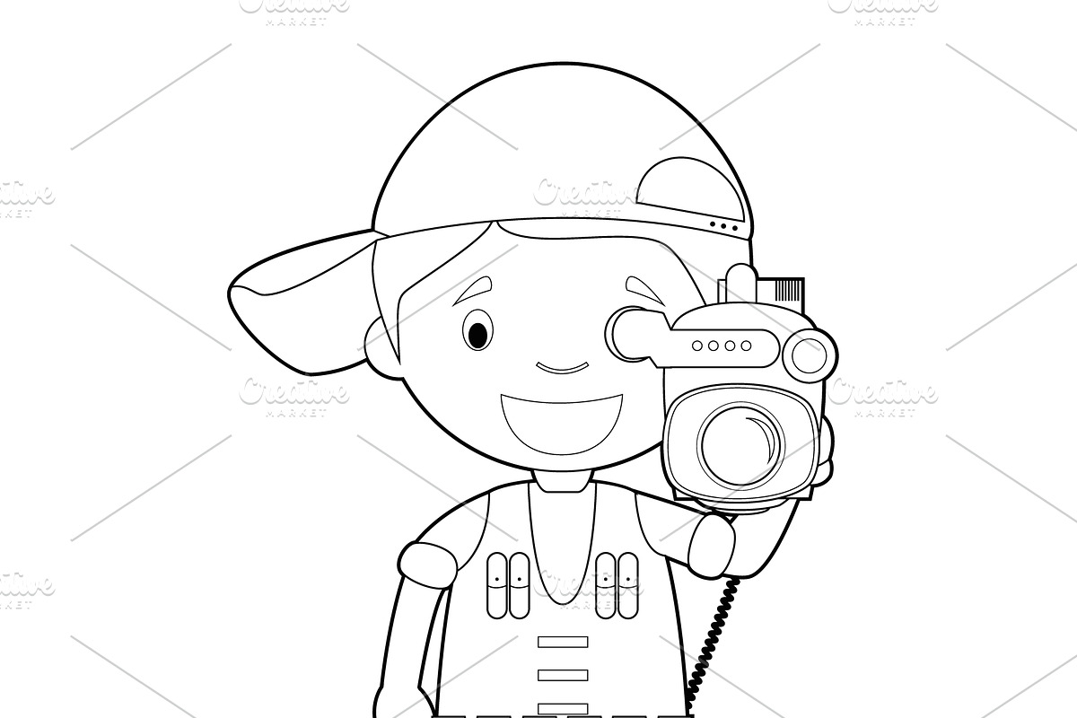 80x Professions for Coloring, an Education Illustration by asantosg (Photo 6 of 17)