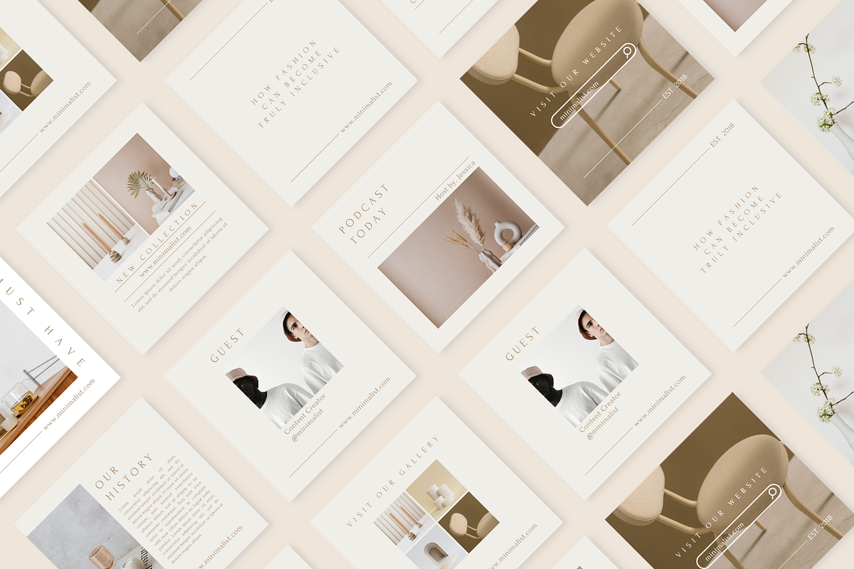 Minimalist Canva Template, a Social Media Template by Moodwave Studio (Photo 4 of 9)