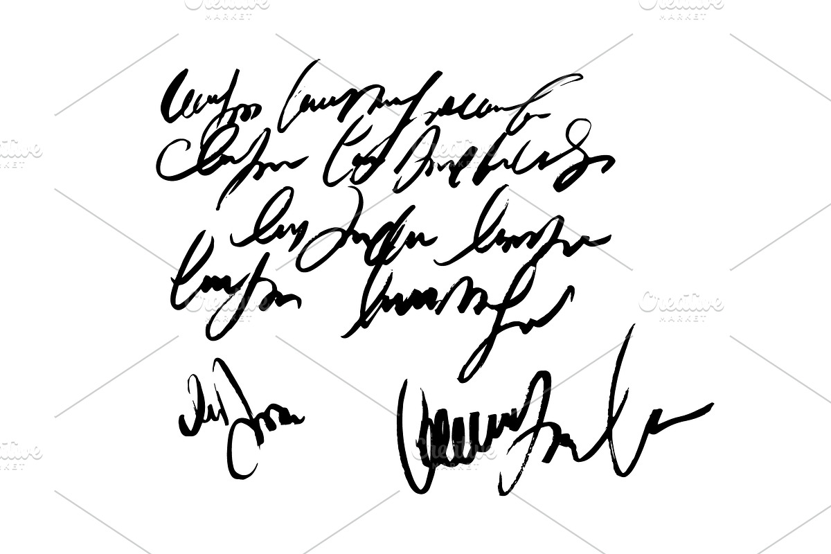 Unreadable handwriting signature, a Decorative Illustration by Artha ...