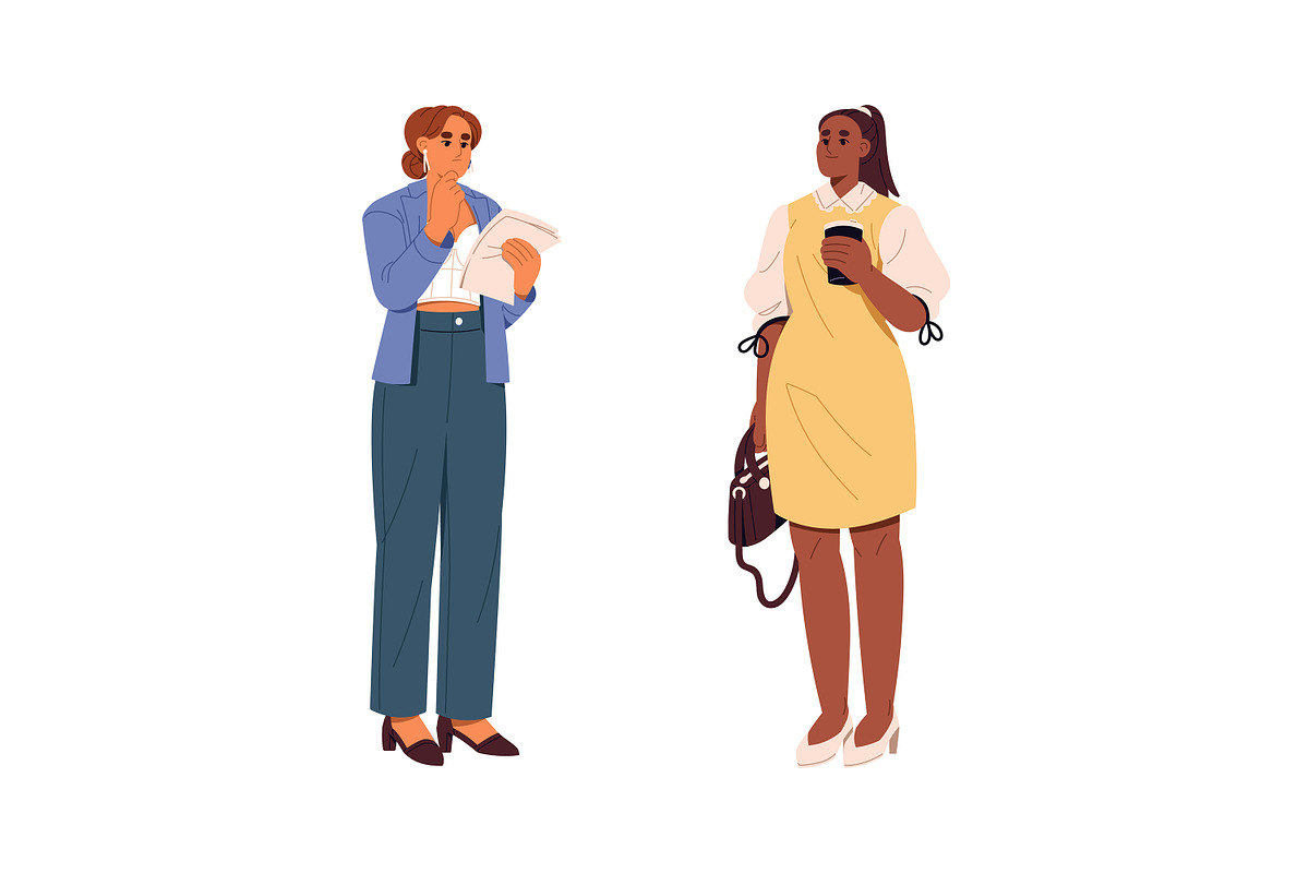 Modern diverse business people set, a Person Illustration by PaperTrident (Photo 9 of 11)