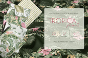 Tropical leaves watercolor patterns, a Pattern Graphic by Kate Lanbina (Thumbnail 1 of 16)