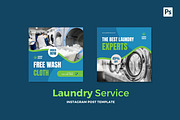 Laundry Service Instagram Post, a Social Media Template by CavenArt (Thumbnail 2 of 5)
