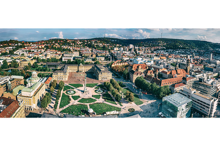 Schlossplatz in Stuttgart, Germany, an Architecture Photo by Nature and travel