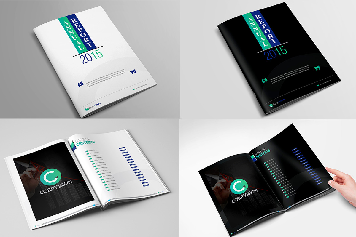 Clean Corporate Annual Report_V5, a Brochure Template by Layout Design (Photo 2 of 6)