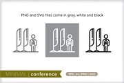 Minimal conference trade show icons, an Outline Icon by Picture Window (Thumbnail 2 of 5)