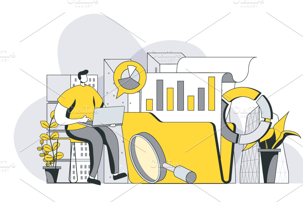 Business Outline Illustrations, a Templates & Theme by alexdndz (Photo 5 of 52)