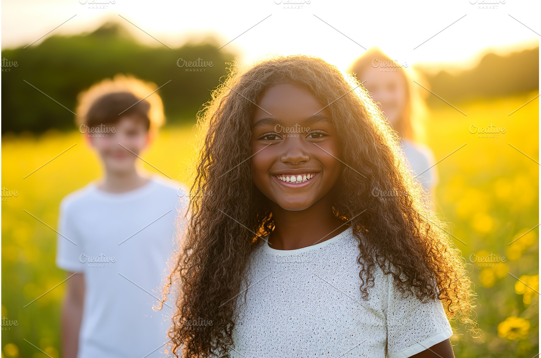 Smiling teen girl posing in yellow, a Nature Photo by Lermont51