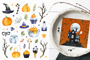 Halloween.Cute watercolor collection, a Decorative Illustration by Kate_Rina (Thumbnail 6 of 11)