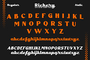 Richery Retro Script, a Script Font by uncurve (Thumbnail 7 of 9)