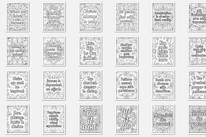 140 Vector Quotes Coloring Pages