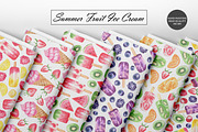 Fruit Ice Cream Seamless Patterns, a Food Illustration by OlDm_Shop (Thumbnail 9 of 10)