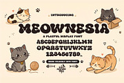 Meownesia–Cute Playful Display Font, a Handwritten Font by indranesia (Thumbnail 1 of 2)