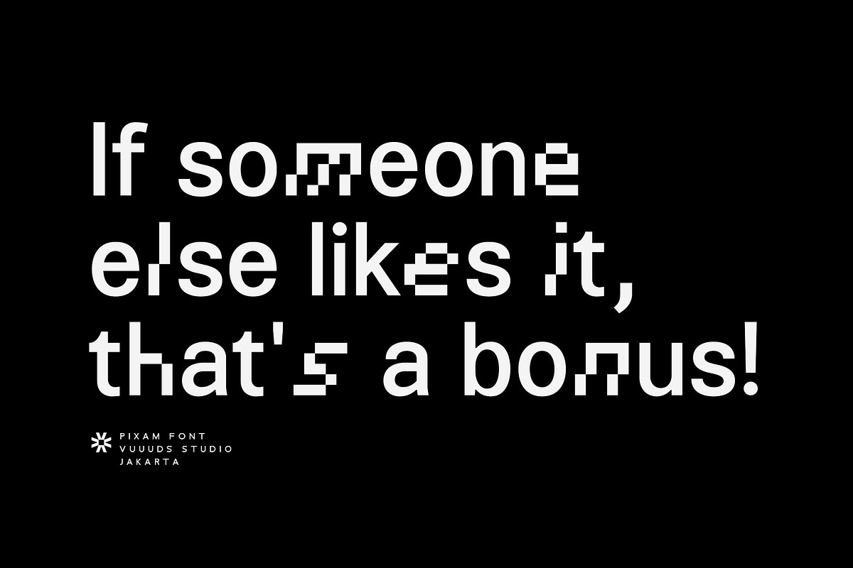 Pixam Font, a Sans Serif Font by vuuuds (Photo 4 of 10)