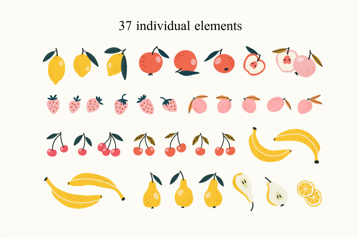 Sweet Fruits collection, a Food Illustration by Sweet Corner (Photo 2 of 8)