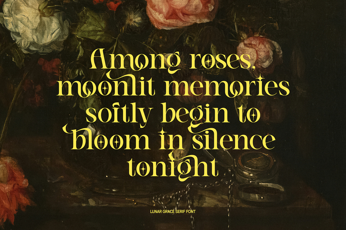 Lunar Grace — Elegant Luxury Font, a Serif Font by Claymoon Lab (Photo 5 of 7)