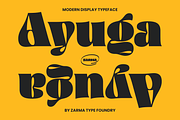 Ayuga - Psychedelic Font, a Serif Font by Zarma Type (Thumbnail 1 of 14)