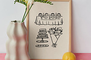 Wedding Menu Clipart Bundle, a Decorative Illustration by ClayStudio (Thumbnail 4 of 8)