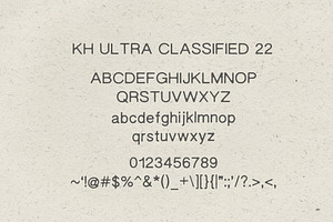 KH ULTRA CLASSIFIED 22