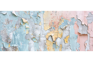 Peeling vintage wall with pastel, a Background Photo by piter.goskov