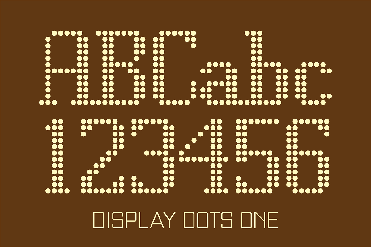 Display Dots & Squares Fonts, a Font by GG Design (Photo 2 of 13)