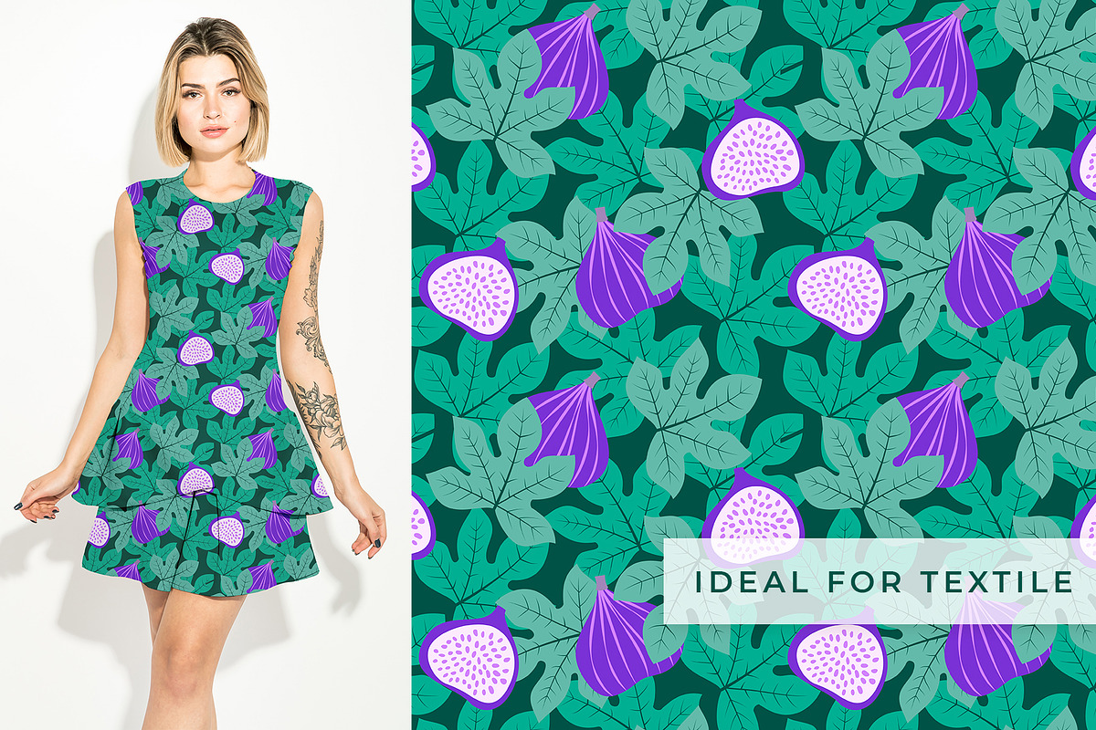 Figs pattern collection, a Pattern Graphic by Yamurchik (Photo 3 of 13)