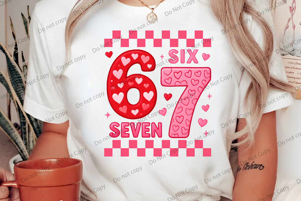 Six Seven Valentine PNG, an Illustration by Libby Wishes (Photo 2 of 8)