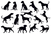Collection of dog silhouettes, an Illustration by Creative_View (Thumbnail 4 of 5)
