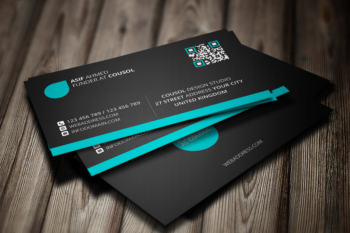 Creative Business card, a Business Card Template by frameum (Photo 1 of 3)