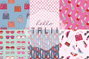 City Girl Fashion Set Digital Paper, a Pattern Graphic by Hello Talii (Thumbnail 2 of 3)