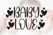 Baby Love | Script Font, a Script Font by Scratchones (Thumbnail 1 of 9)