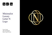 Minimalist Luxury Letter N Logo, a Branding & Logo Template by Luxury Logos (Thumbnail 1 of 4)