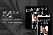 Lash Tech Trainer Canva Templates, a Social Media Template by Xenié Creative (Thumbnail 9 of 10)
