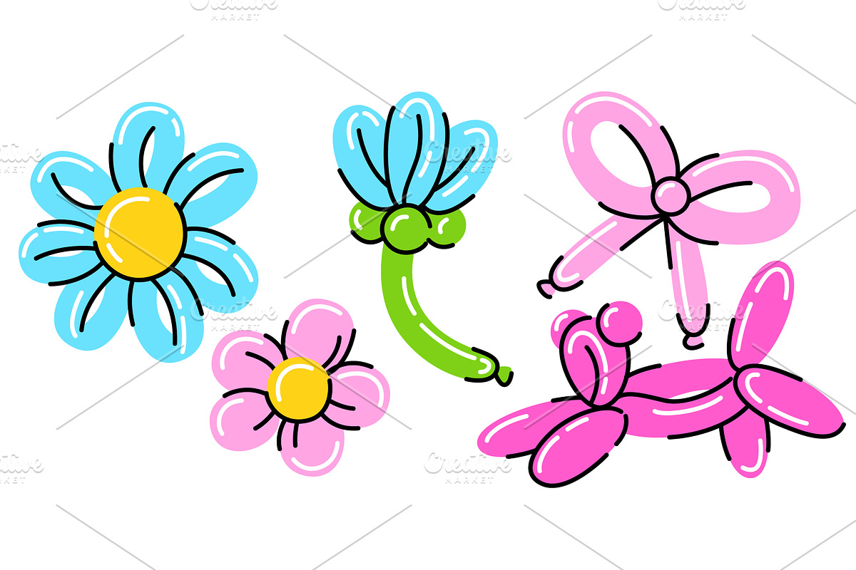 Inflatable balloon figures - dog, an Object Illustration by art PVP - market