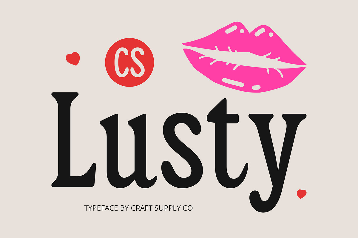 CS Lusty – Serif Font, a Serif Font by Craft Supply Co. (Photo 1 of 8)