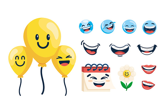 World Smile Day Icon Set preview 2