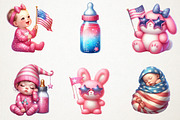 4th of July Pink Baby Nursery PNG, an Illustration by RobertsArt (Thumbnail 7 of 7)
