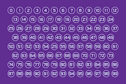 Numbers Style One Fonts, a Symbol Font by GG Design (Thumbnail 2 of 7)