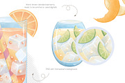 Cocktail party digital clipart, a Food Illustration by Mespilia (Thumbnail 2 of 3)