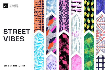 STREET_VIBES Seamless Patterns, a Pattern Graphic by Designnina Shop
